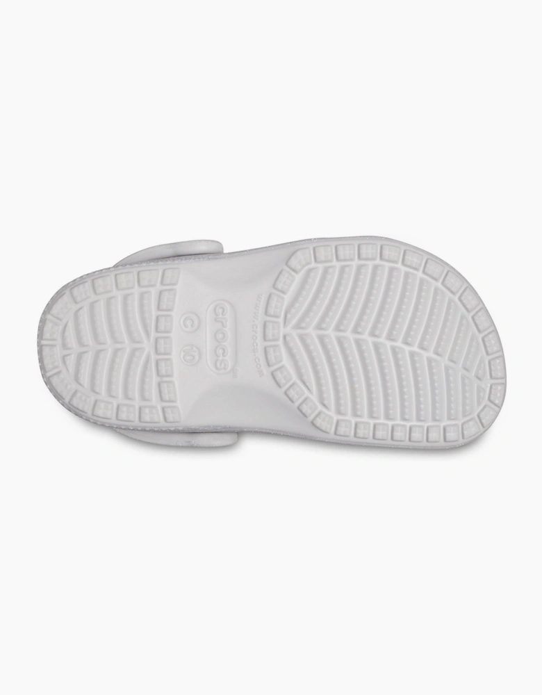 Crocs Classic Glitter Infants Silver