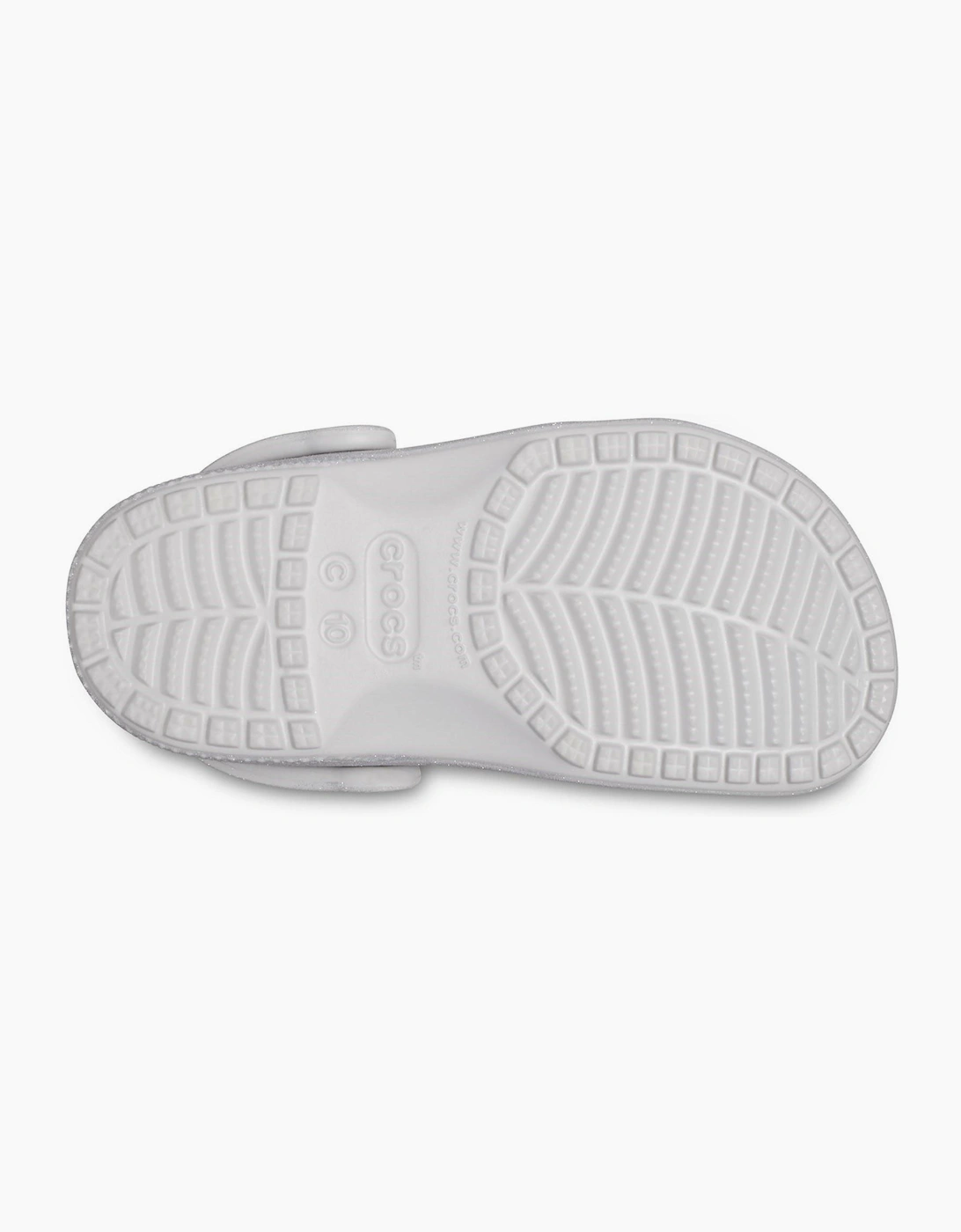Crocs Classic Glitter Infants Silver