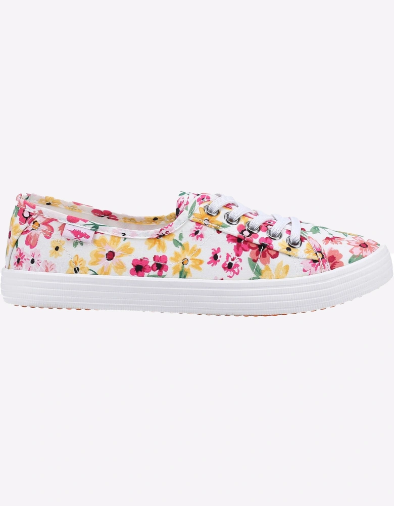 Rocket Dog Chow Chow Margate Floral Casual Womens Girls Slip On Shoes White/Multi