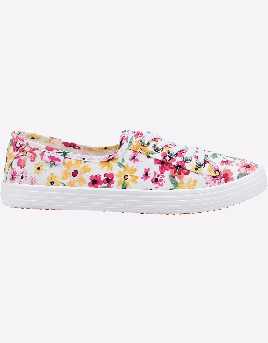 Rocket Dog Chow Chow Margate Floral Casual Womens Girls Slip On Shoes White/Multi