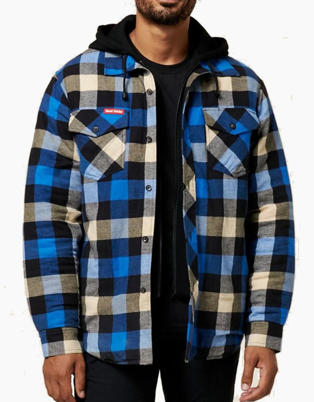 Hard Yakka Men's Hard Yakka Flannel Shacket Mens Blue