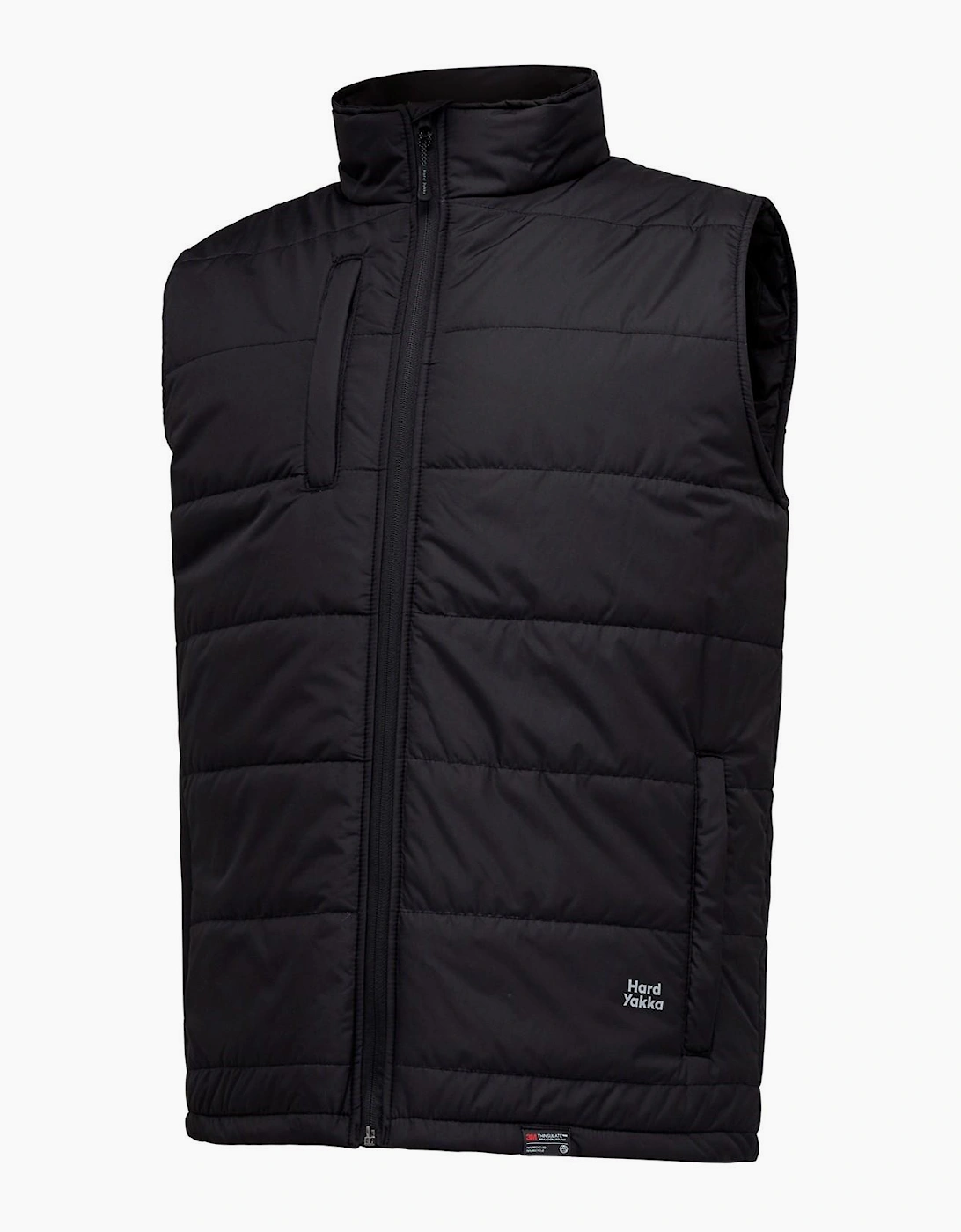 Men's Hard Yakka Puffa 2.0 Vest Mens Black - Size: UK med
