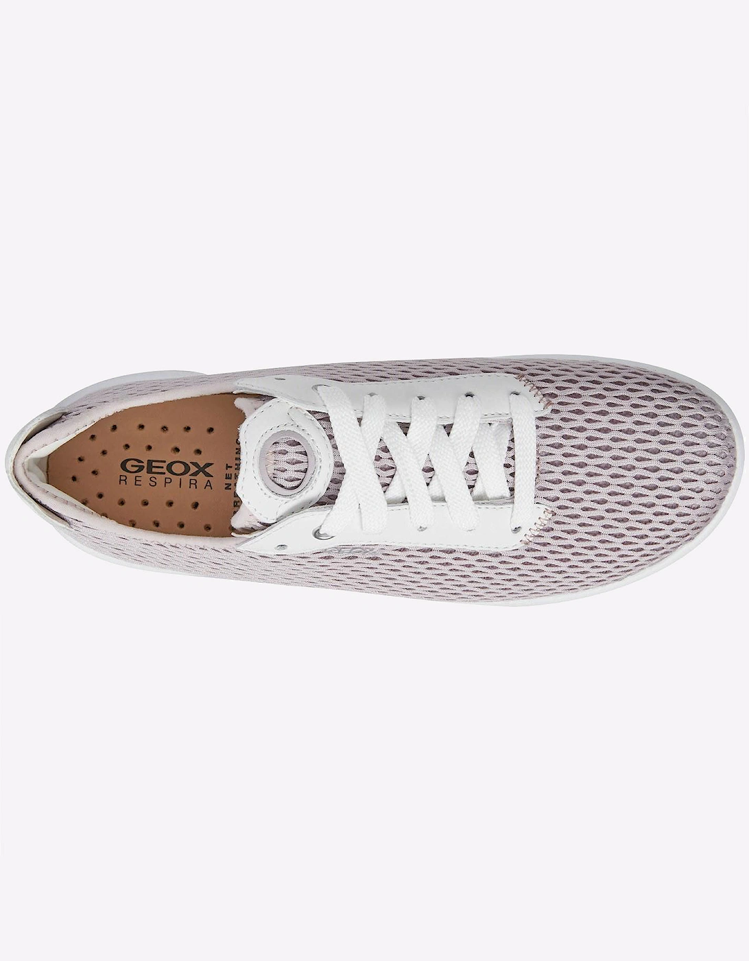 Geox Aerantis Trainers Womens Antique Rose/White