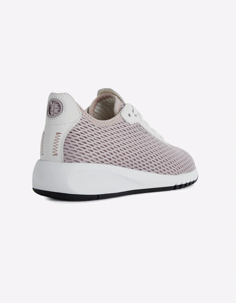 Geox Aerantis Trainers Womens Antique Rose/White