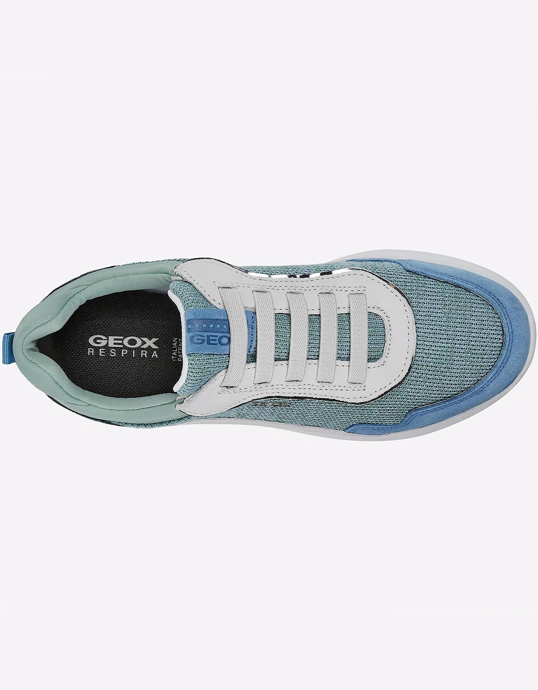 Geox Spherica Trainers Womens Blue / White /Green