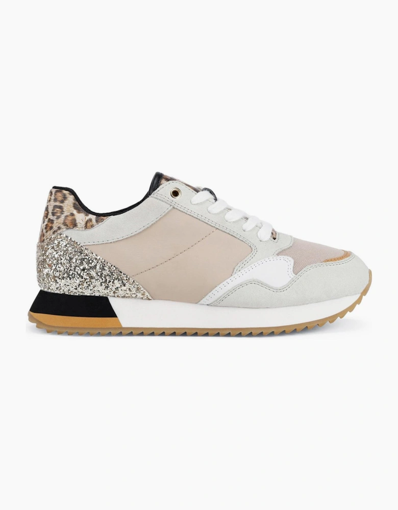 Geox Doralea Womens Trainers Off White / Beige