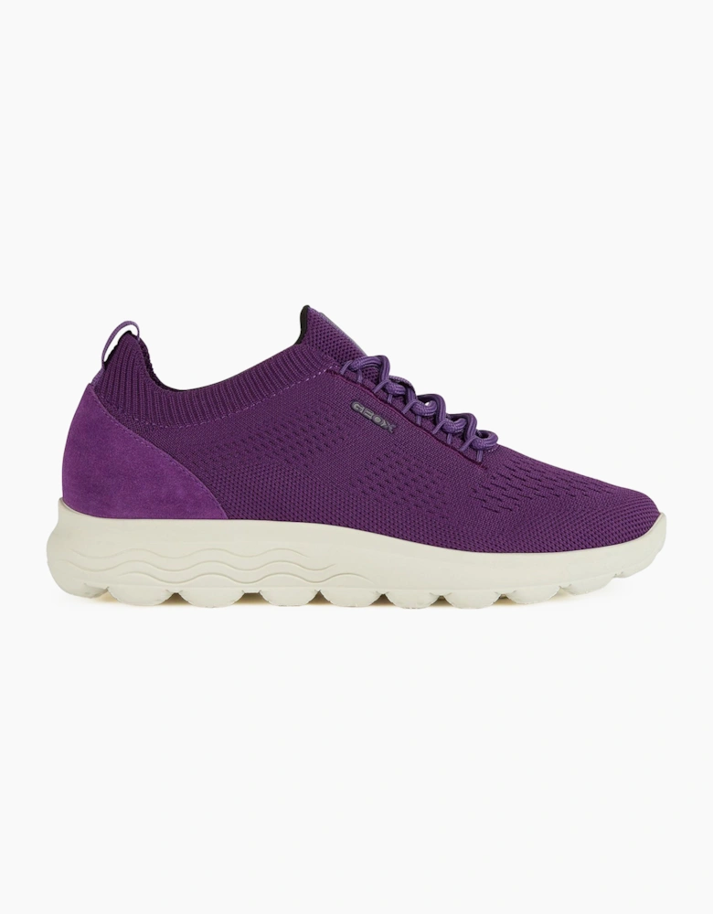 Geox D Spherica A Womens Trainers Purple