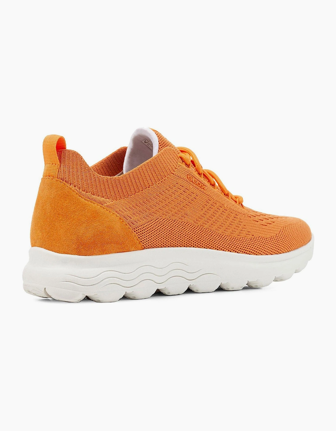 Geox Spherica Womens Trainers Orange / White