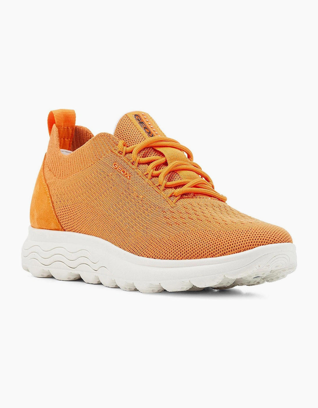 Geox Spherica Womens Trainers Orange / White