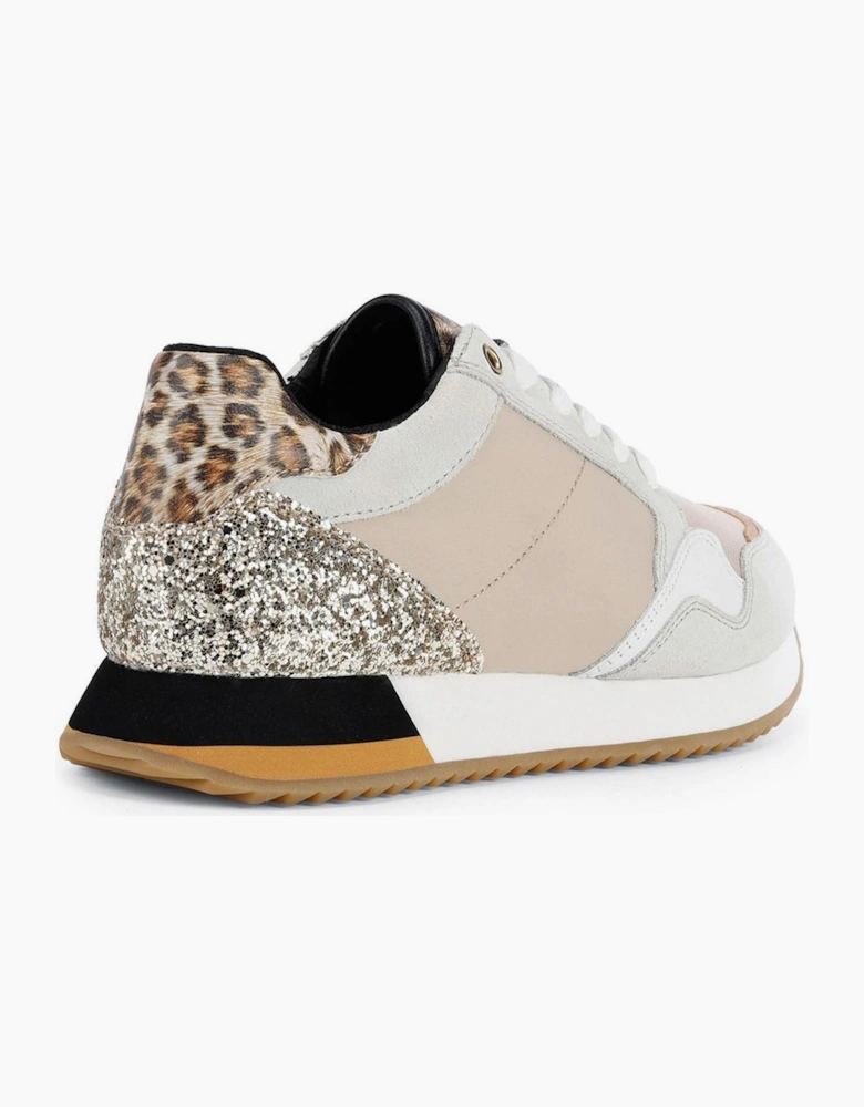 Geox Doralea Womens Trainers Off White / Beige