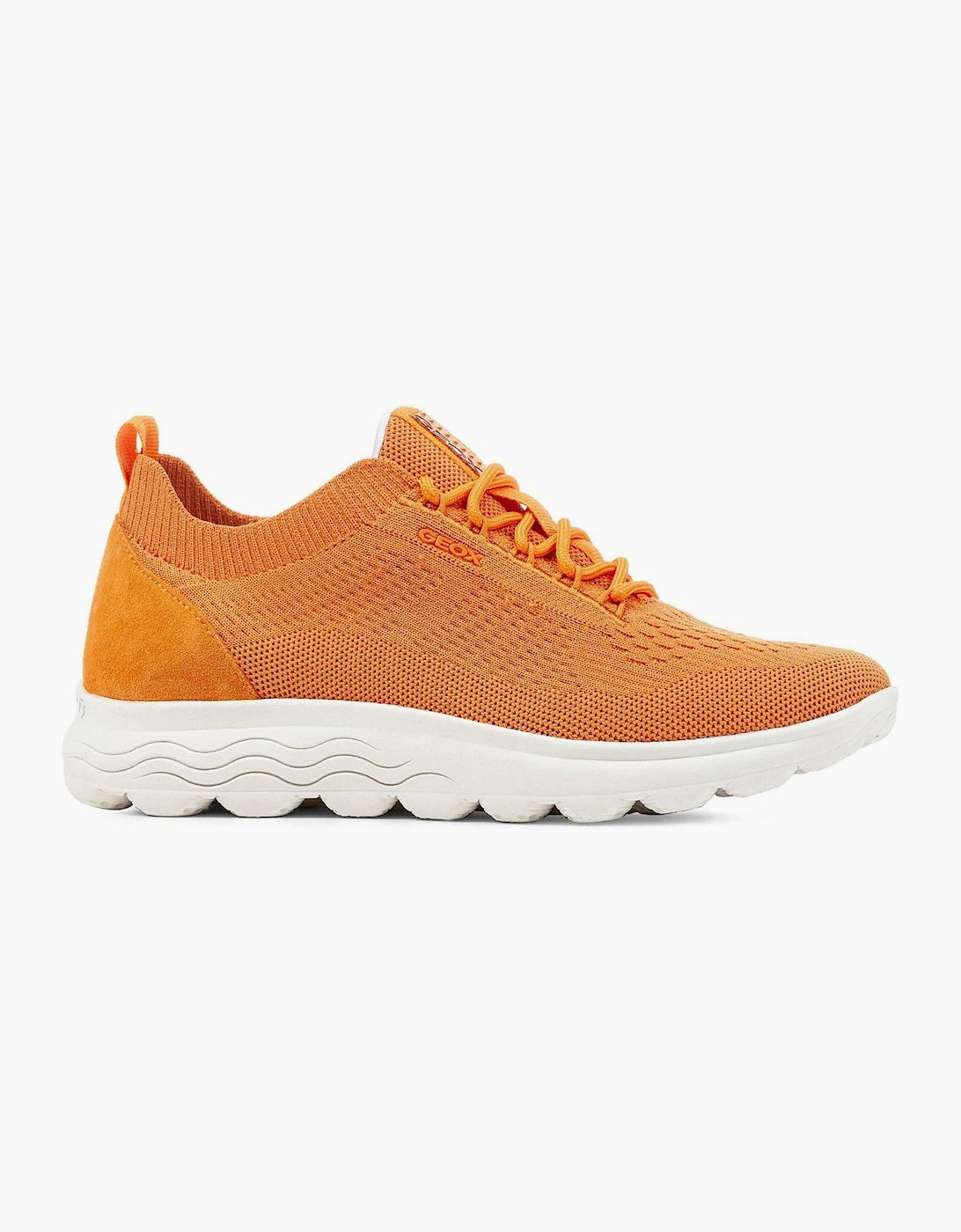 Geox Spherica Womens Trainers Orange / White