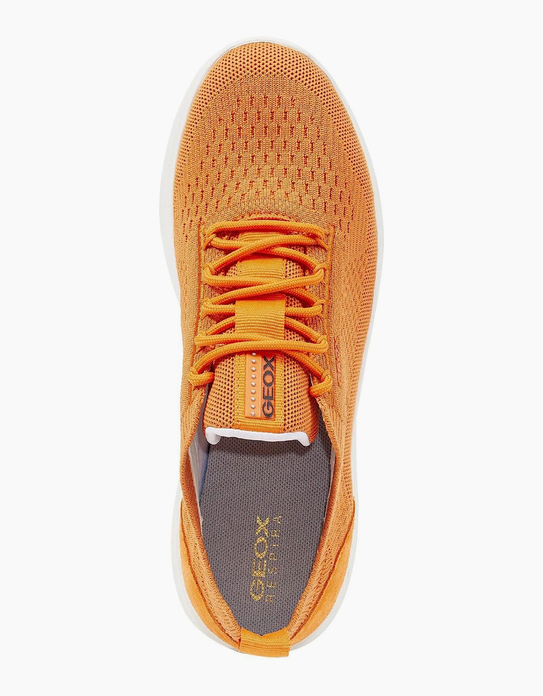 Geox Spherica Womens Trainers Orange / White
