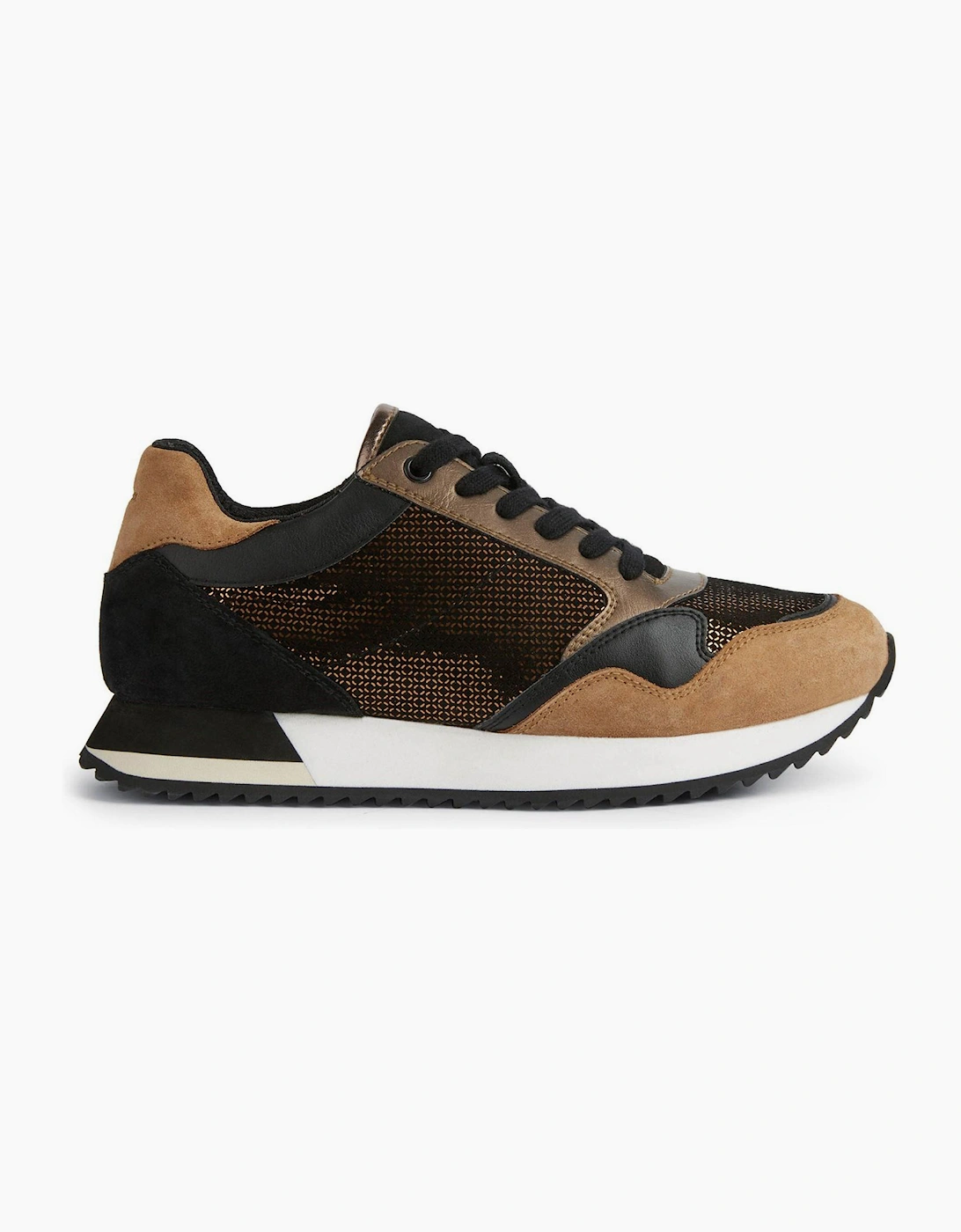 Geox Doralea Womens Trainers Bronze / Toffee / Black