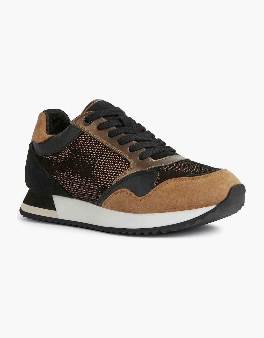 Geox Doralea Womens Trainers Bronze / Toffee / Black