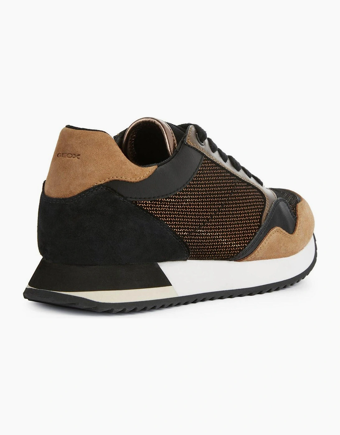 Geox Doralea Womens Trainers Bronze / Toffee / Black