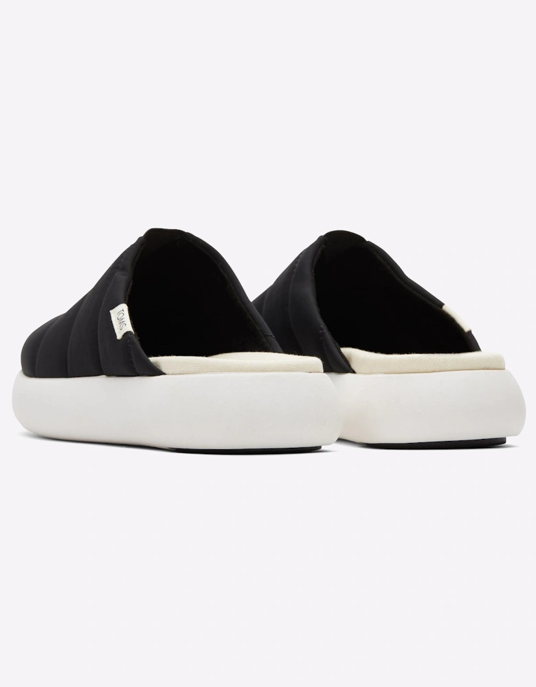 Toms Alpargata Mallow Mule Womens Shoes Black / White
