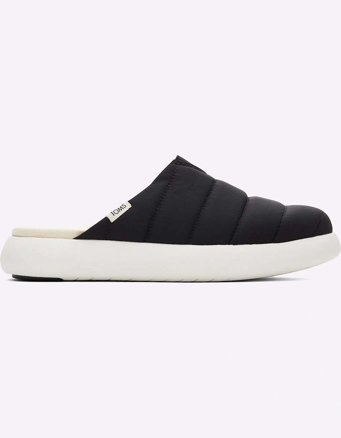 Toms Alpargata Mallow Mule Womens Shoes Black / White