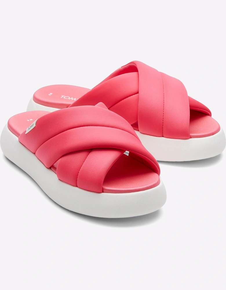 Toms Alpargata Mallow Crossover Slide Womens Sliders Pink