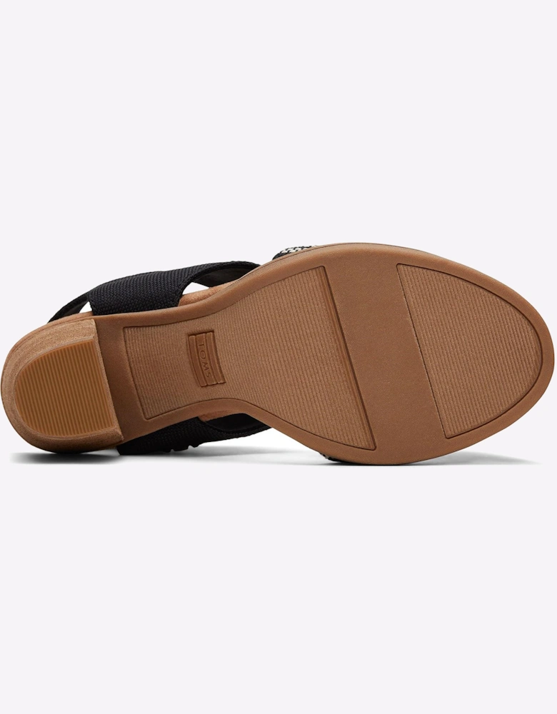 Toms Majorca Cutout Sandal Womens Black