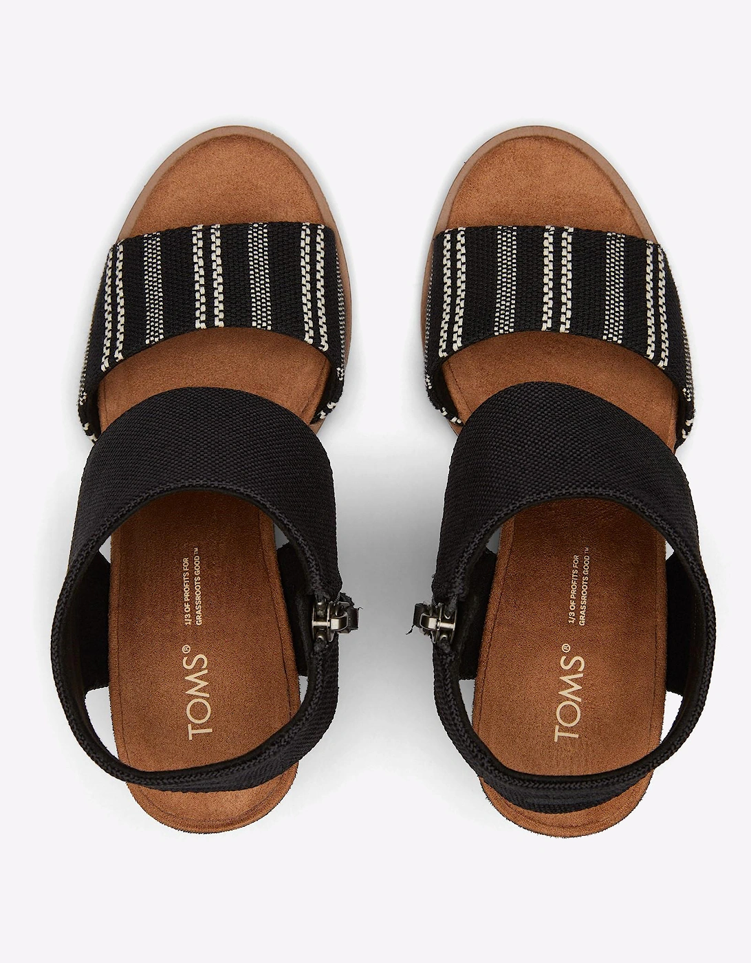 Toms Majorca Cutout Sandal Womens Black