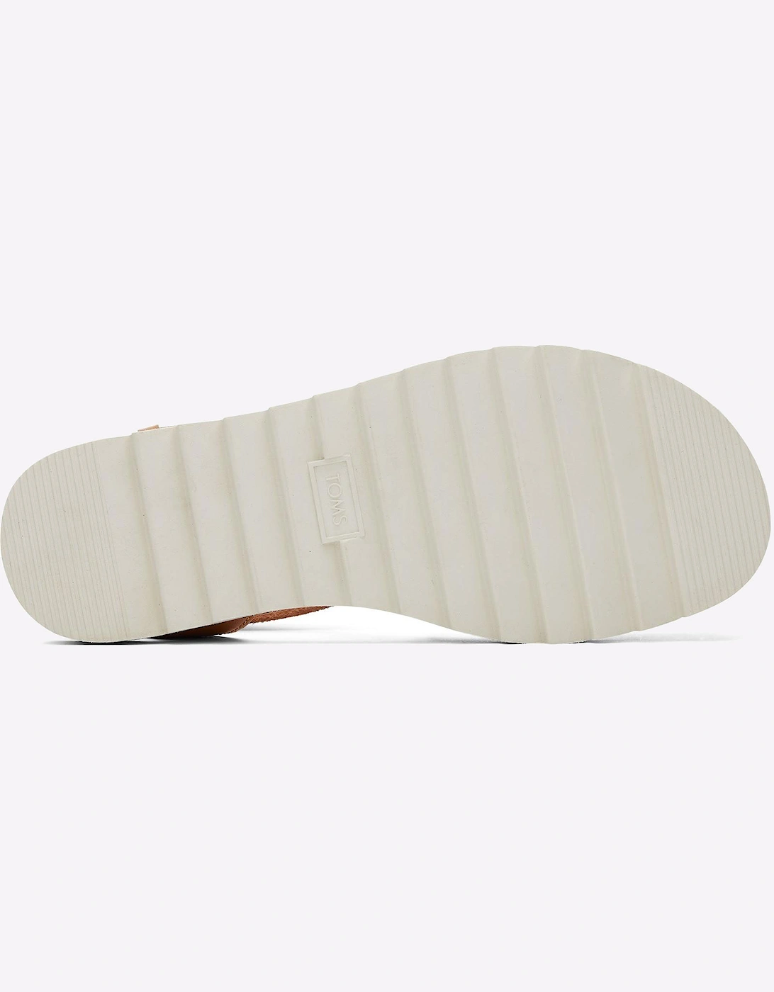 Toms Sidney Tread Leather Womens Sandals Natural
