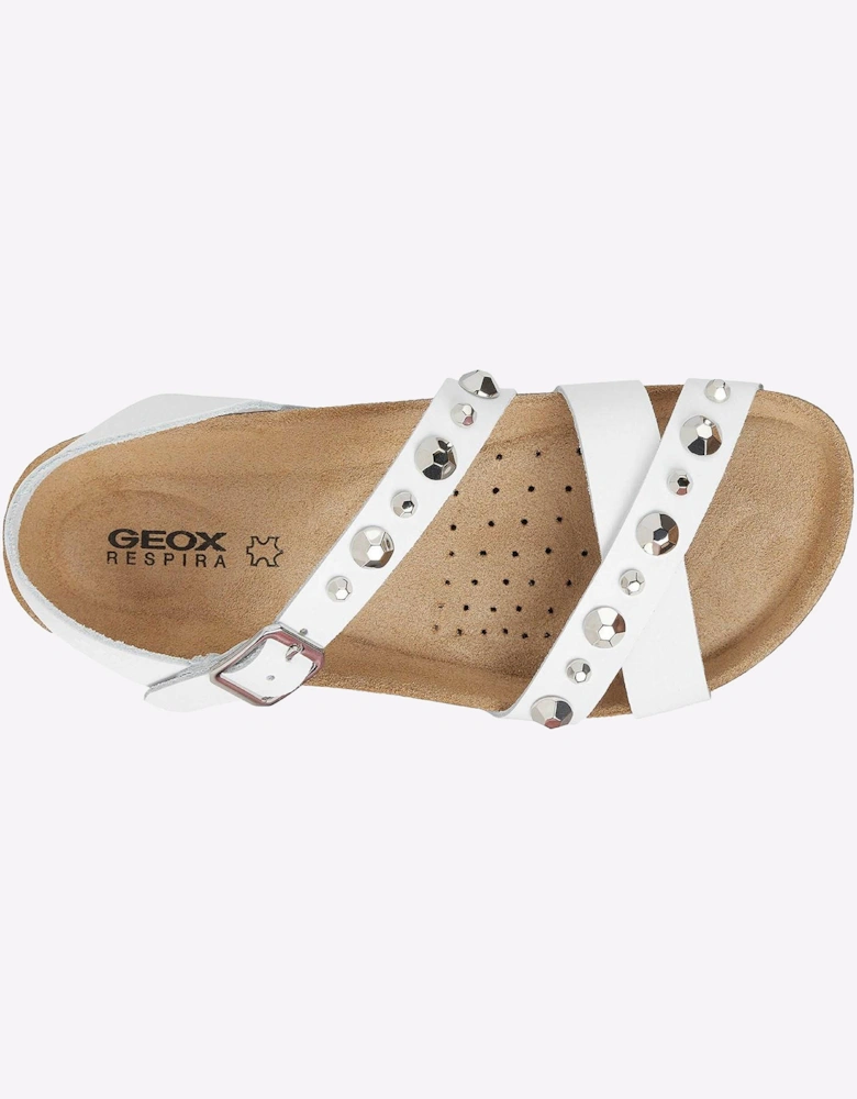 Geox Brionia Sandals Womens White