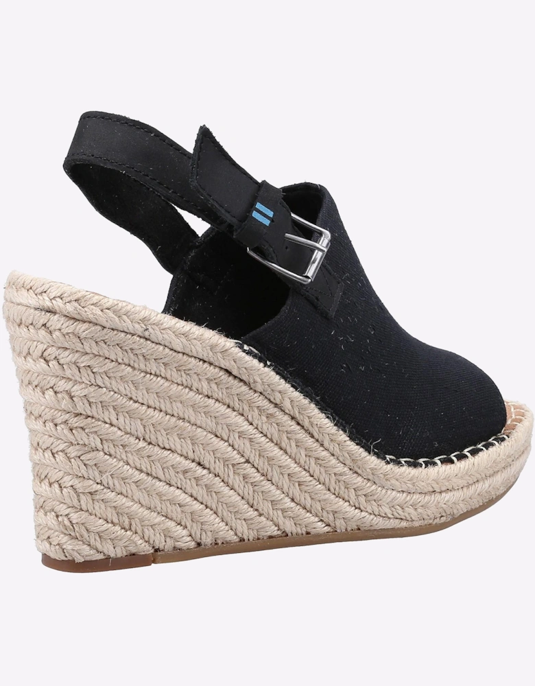 Toms Monica Wedge Sandal Womens Black