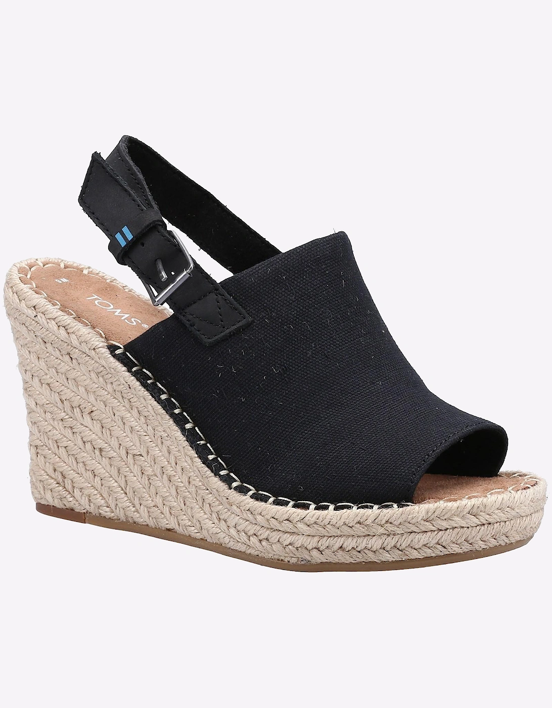 Toms Monica Wedge Sandal Womens Black