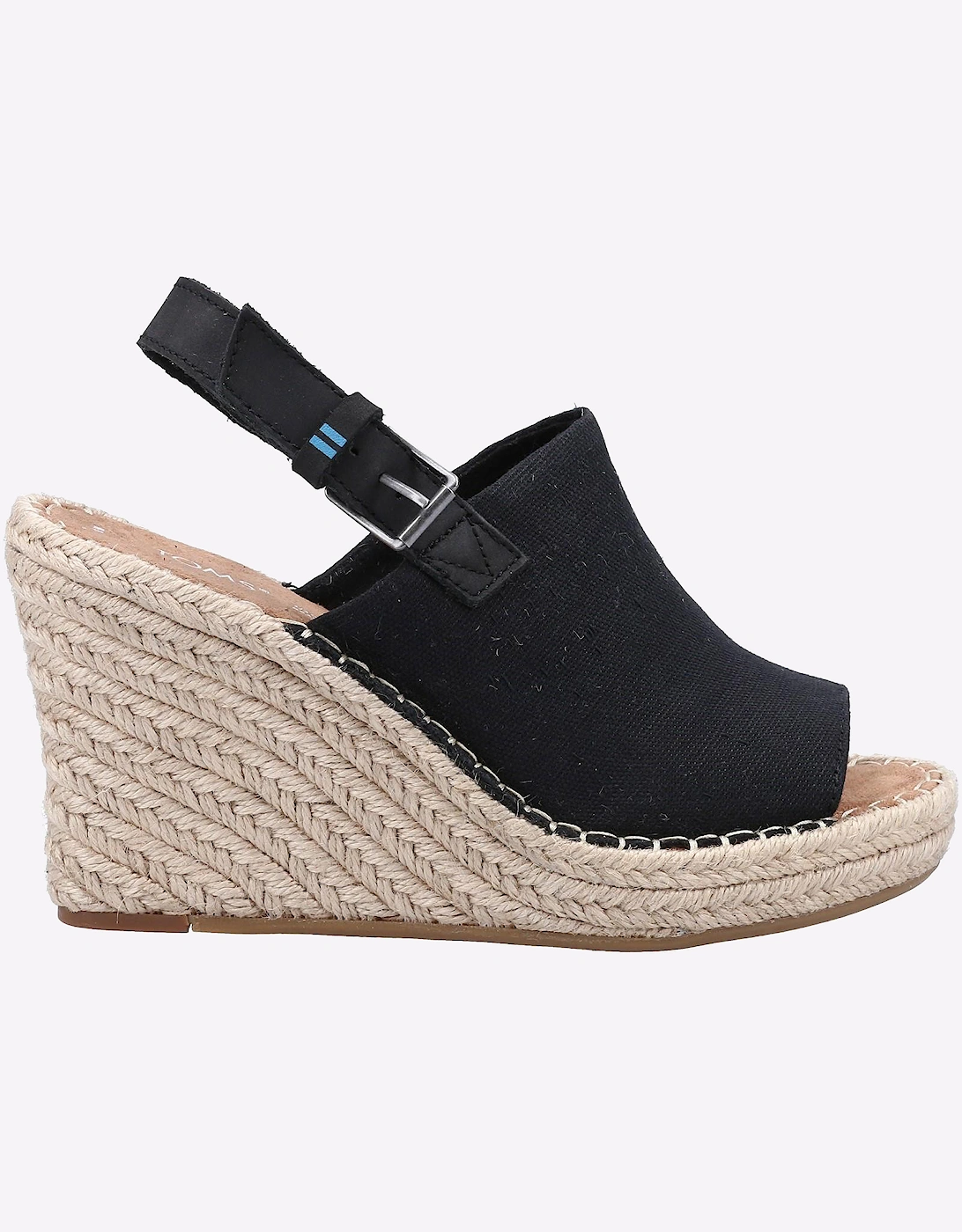 Toms Monica Wedge Sandal Womens Black