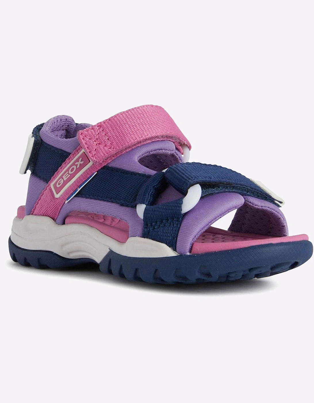 Geox Borealis Junior Girls Sandals Navy/Lilac