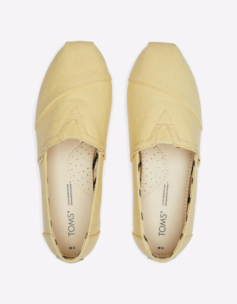 Toms Alpargata Womens Shoes Yellow
