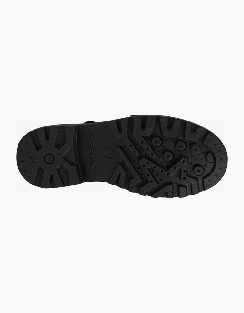 Geox Casey Ballerina Girls School Shoes Black