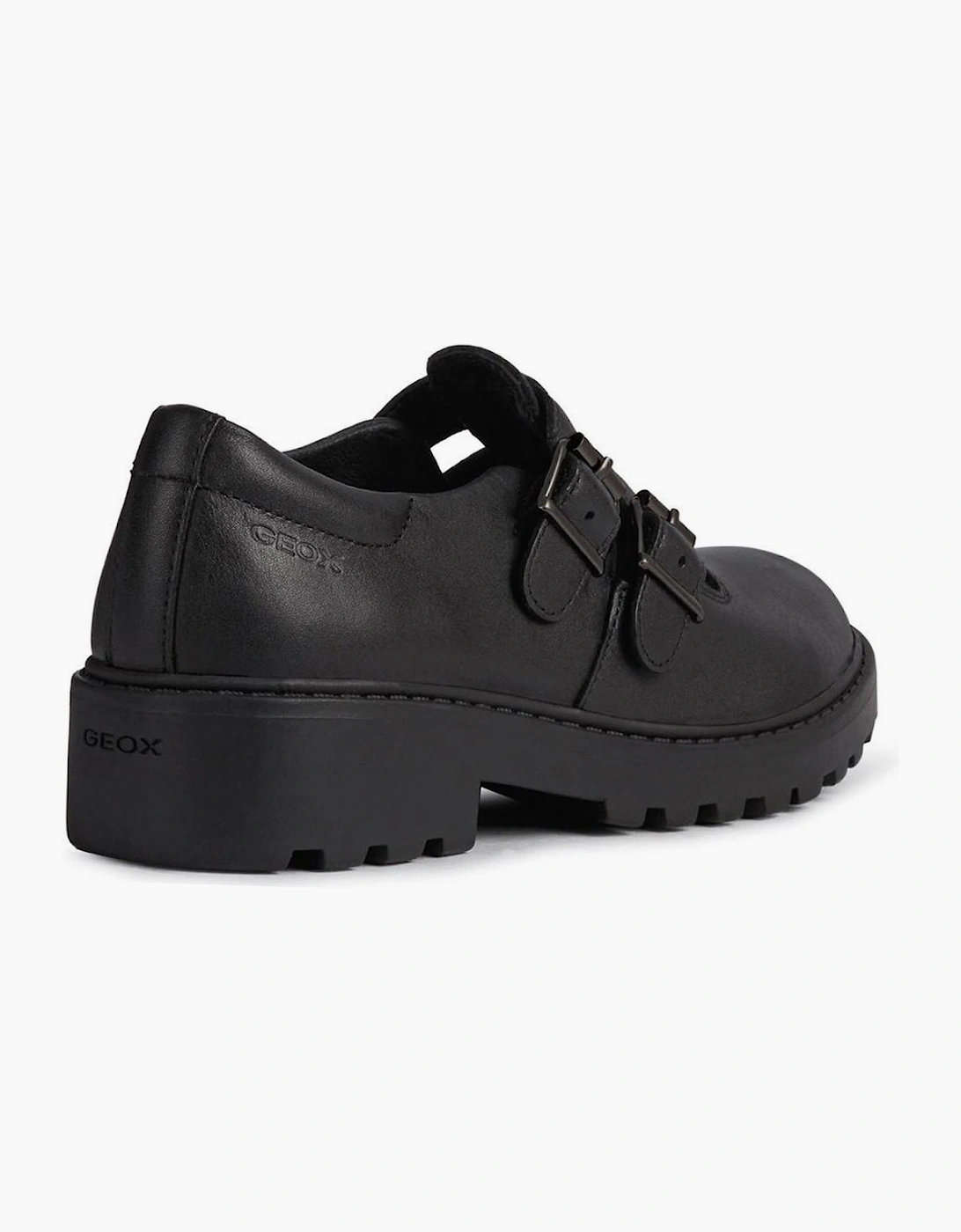 Geox Casey Girls School Shoes Black