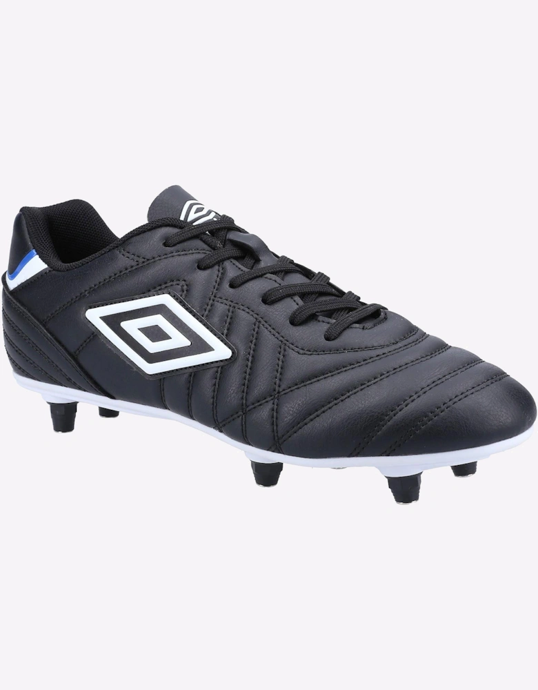 Umbro Speciali Liga Soft Ground Lace up Football Boot Mens Black/White