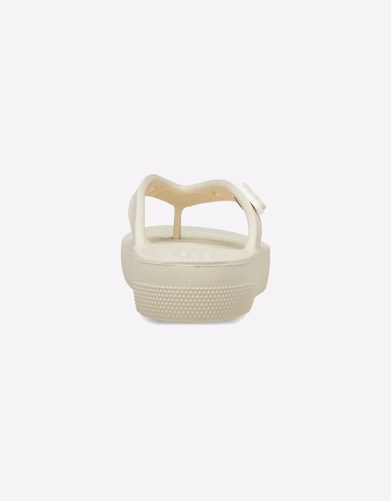 Crocs Classic Platform Flip Flop Unisex Bone