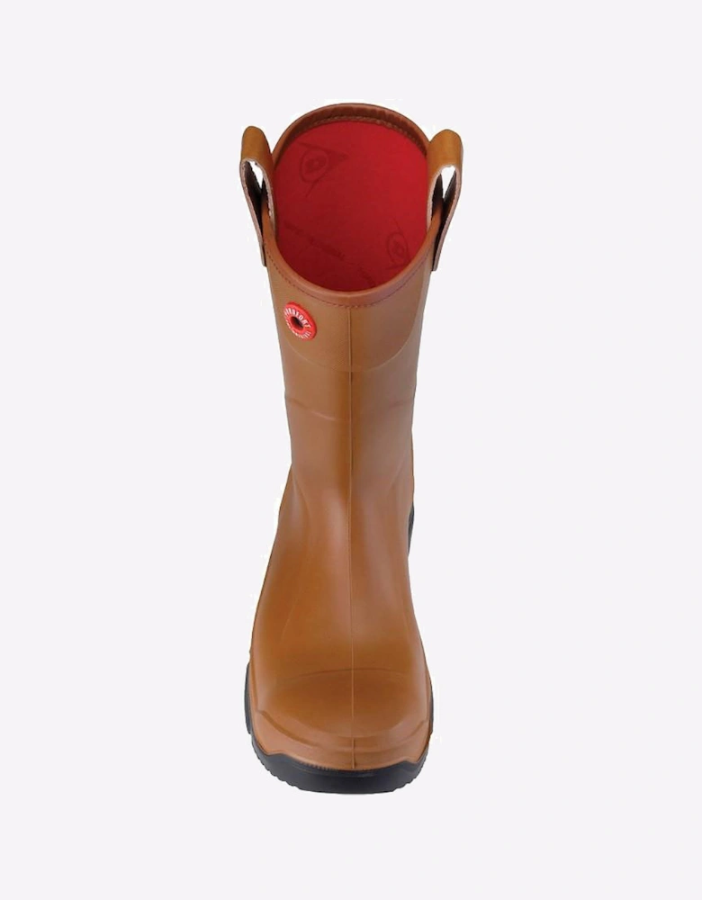 Dunlop Purofort RigPRO Full Safety Waterproof Wellington Mens Brown/Black