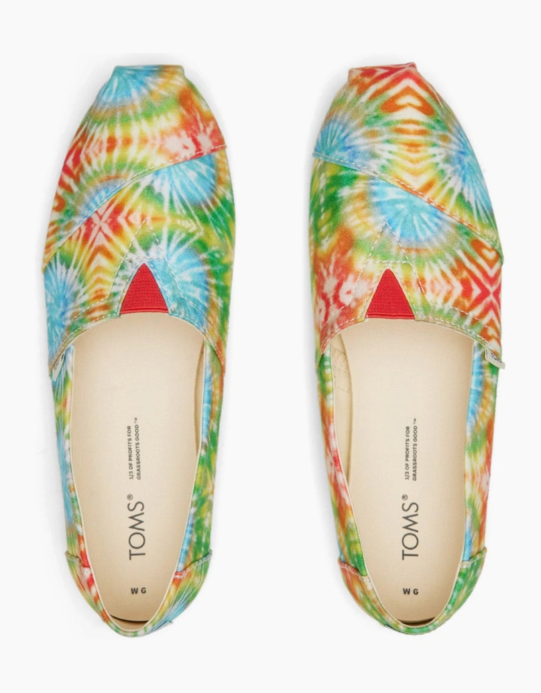 Toms Alpargata Womens Shoes Green/Blue/Red/Multicolour