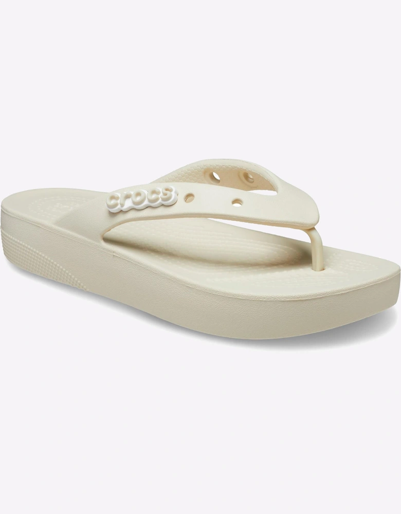 Crocs Classic Platform Flip Flop Unisex Bone