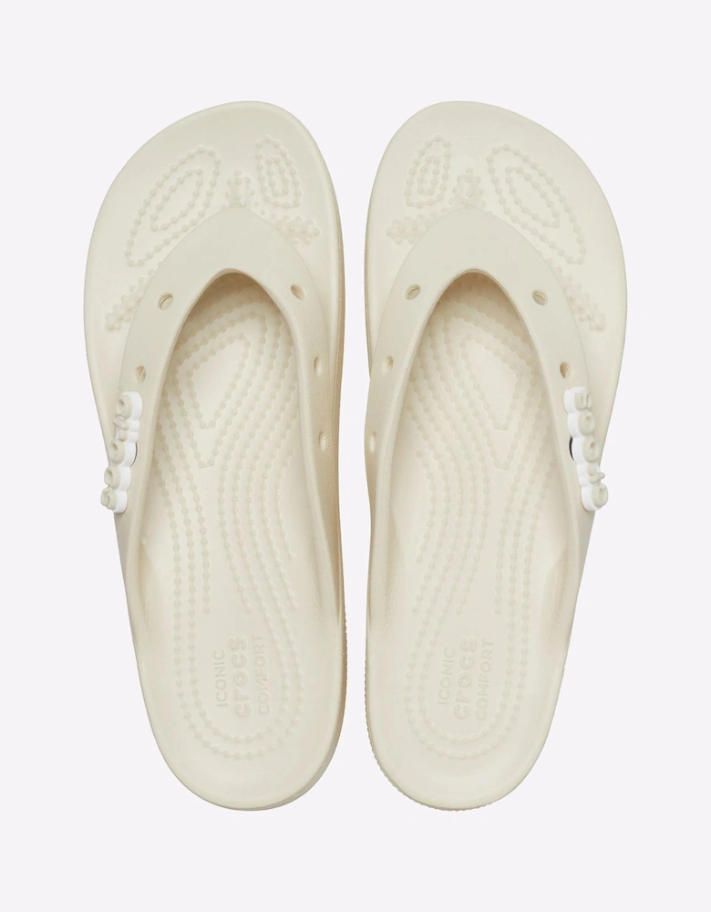 Crocs Classic Platform Flip Flop Unisex Bone