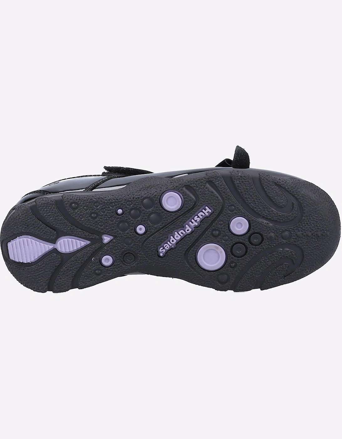 Hush Puppies Carrie Girls Junior School Shoes Black