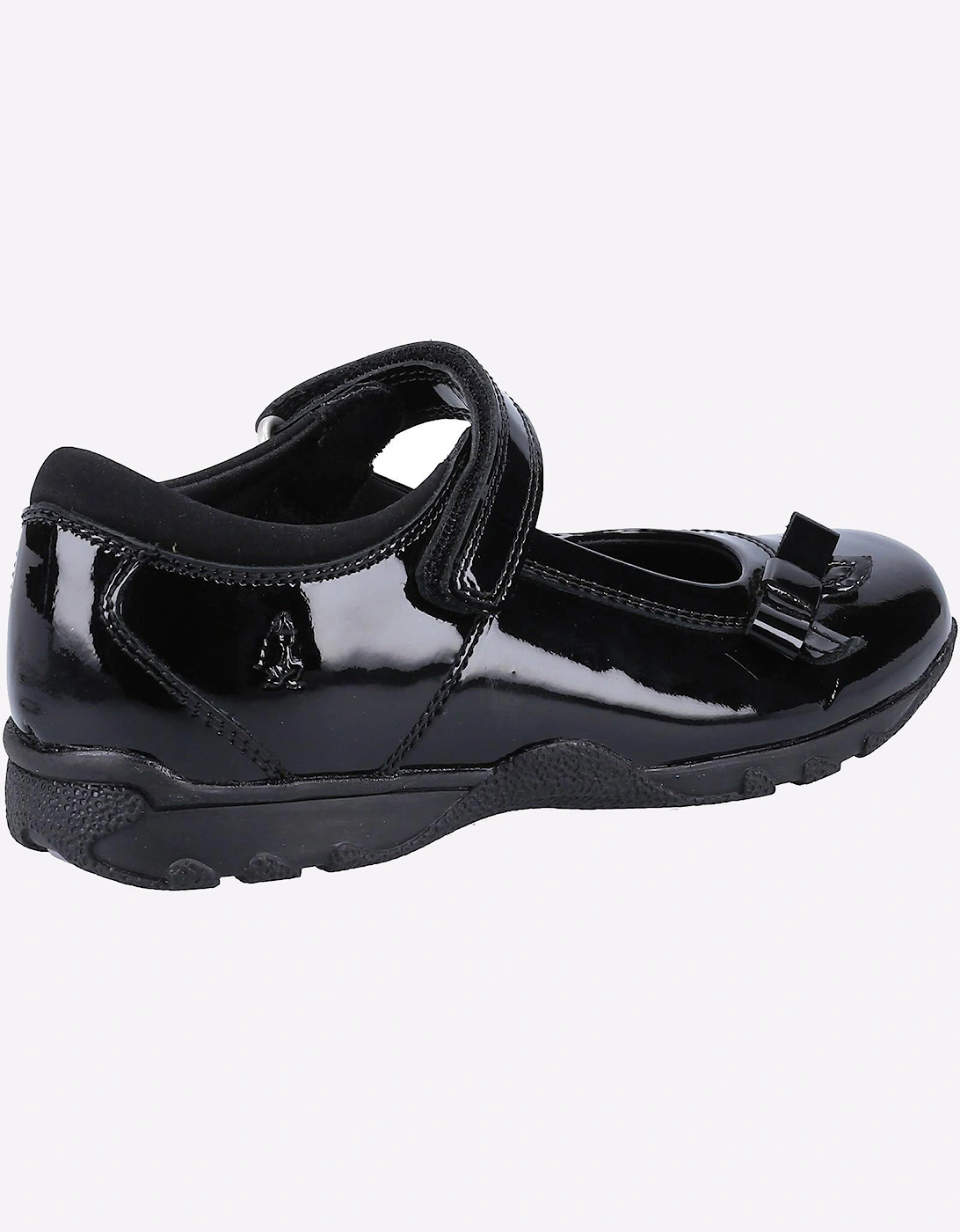 Hush Puppies Carrie Girls Junior School Shoes Black