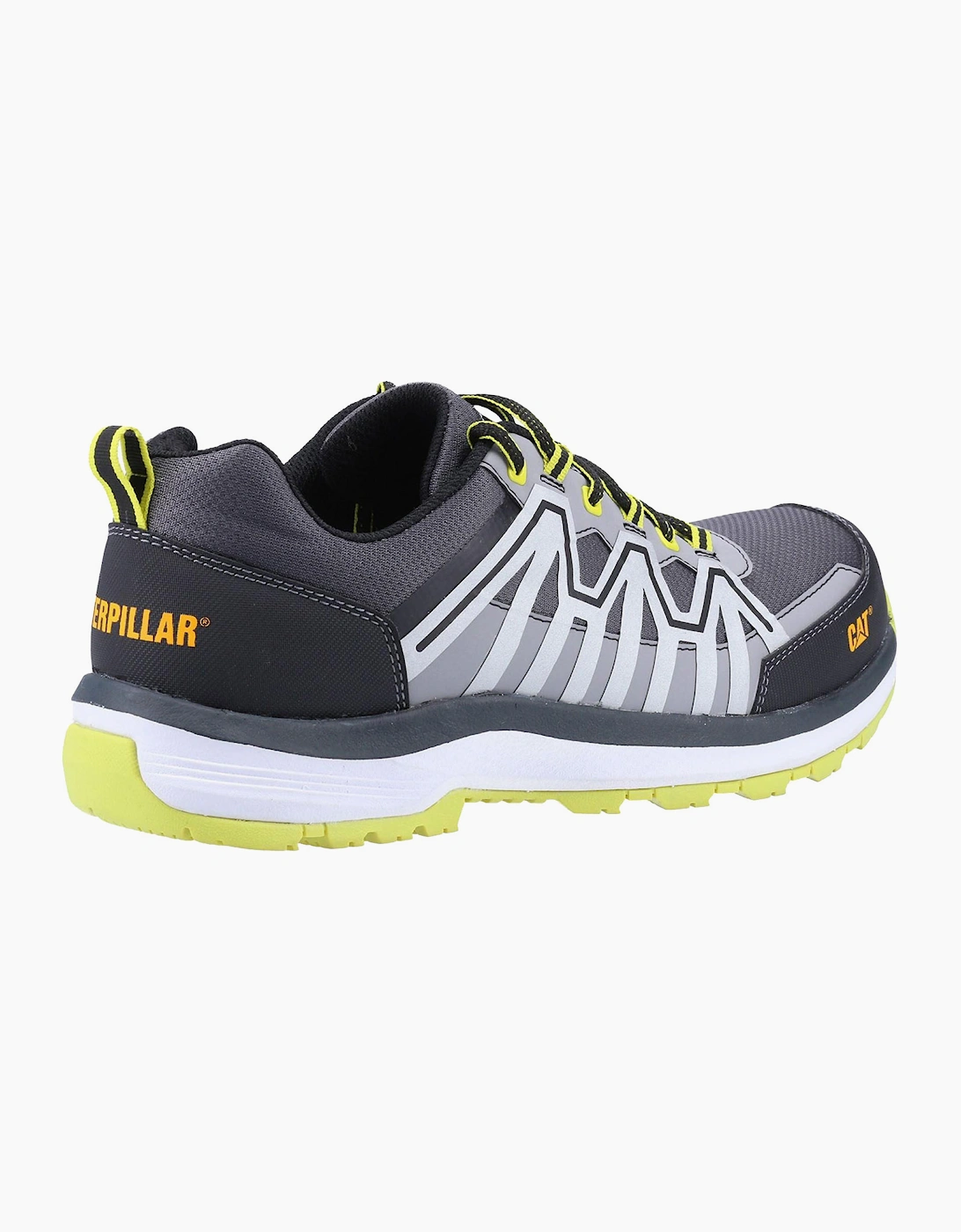 Caterpillar Safety Caterpillar Charge S3 Mens Safety Trainers Black / Grey/ Lime Green