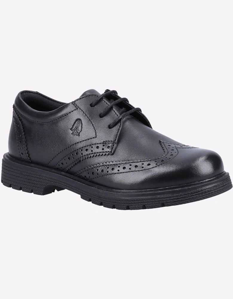 Hush Puppies Sally School Shoes Girls Junior Black