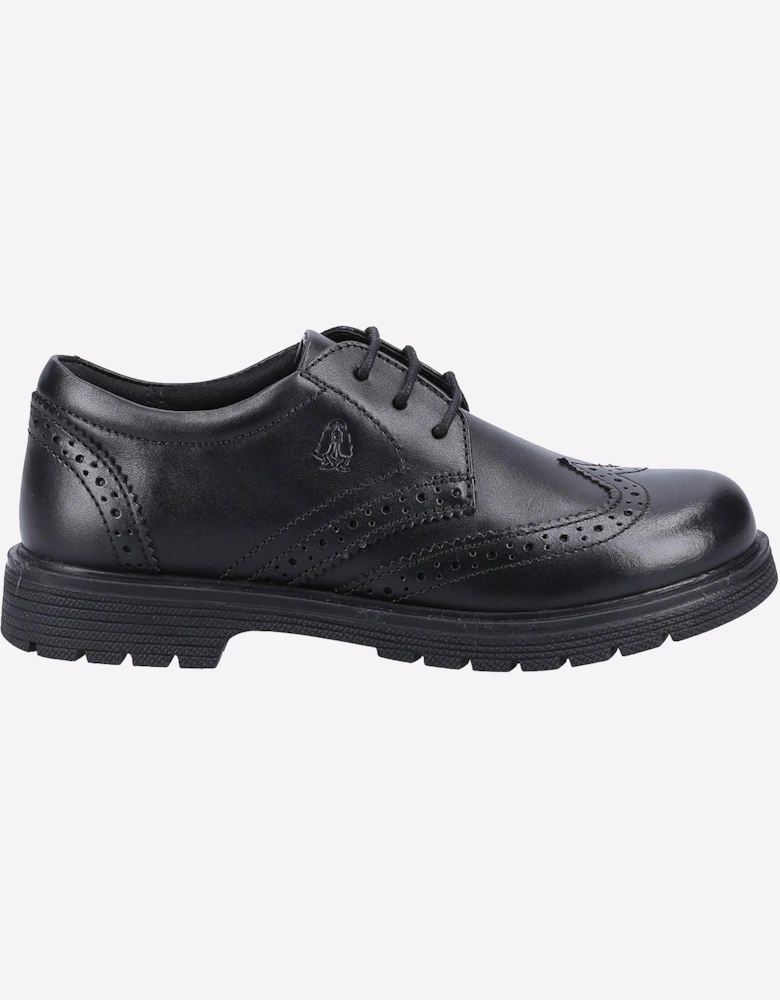 Hush Puppies Sally School Shoes Girls Junior Black