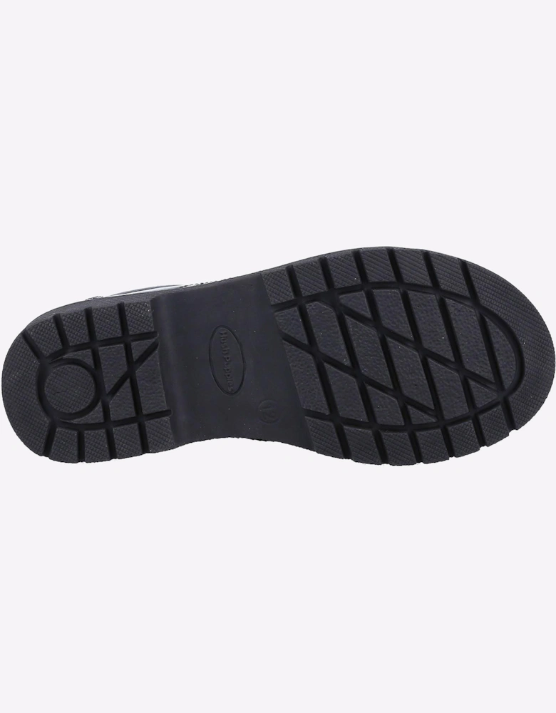 Hush Puppies Senior Sally Patent Girls Junior School Shoes Black