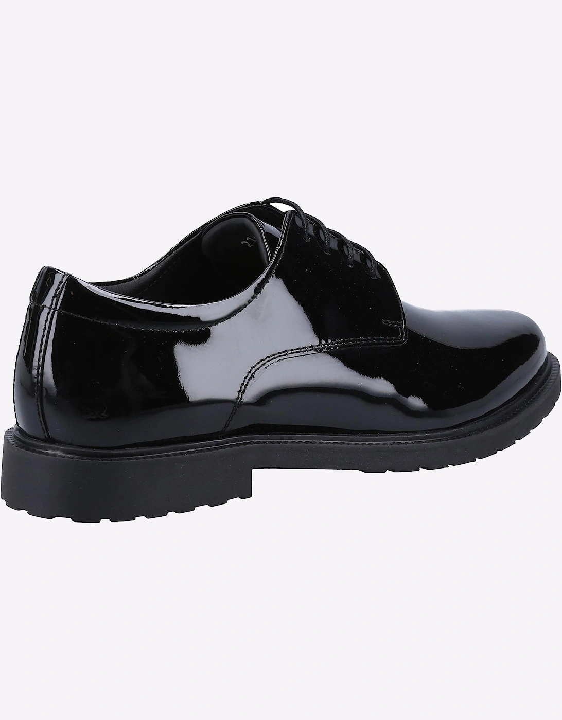 Hush Puppies Verity Womens Girls Patent School Shoes Patent Black