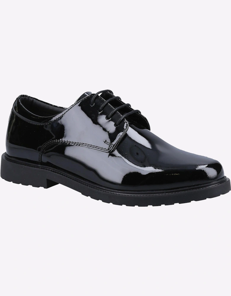 Hush Puppies Verity Womens Girls Patent School Shoes Patent Black