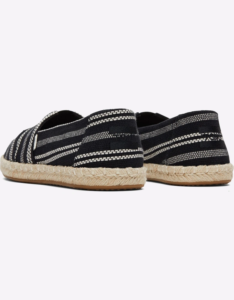 Toms Alpargata Rope Womens Black