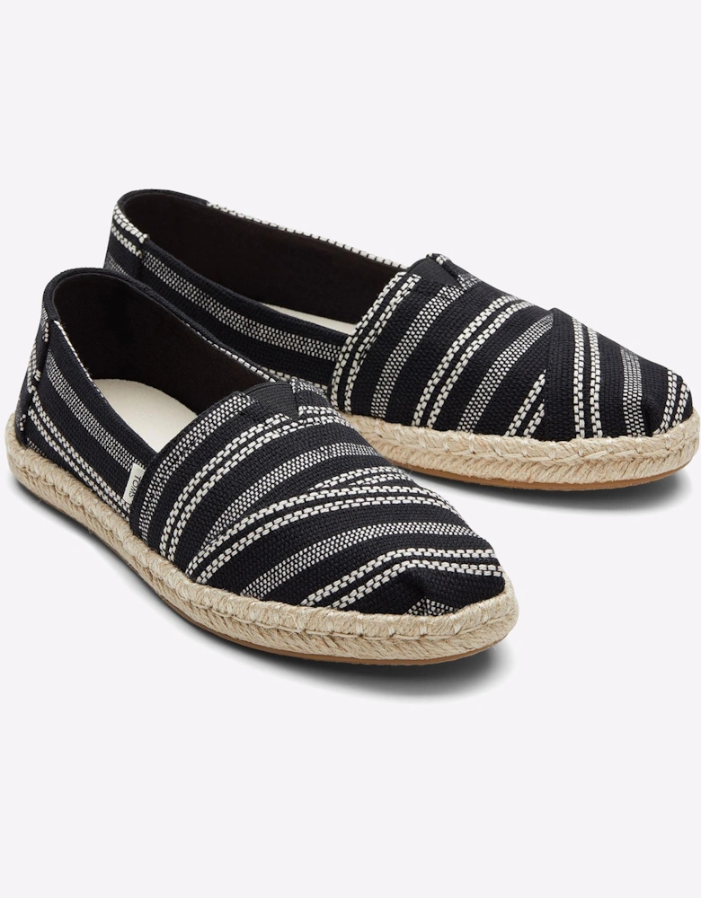 Toms Alpargata Rope Womens Black