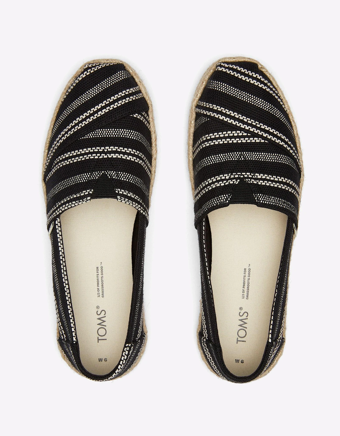 Toms Alpargata Rope Womens Black